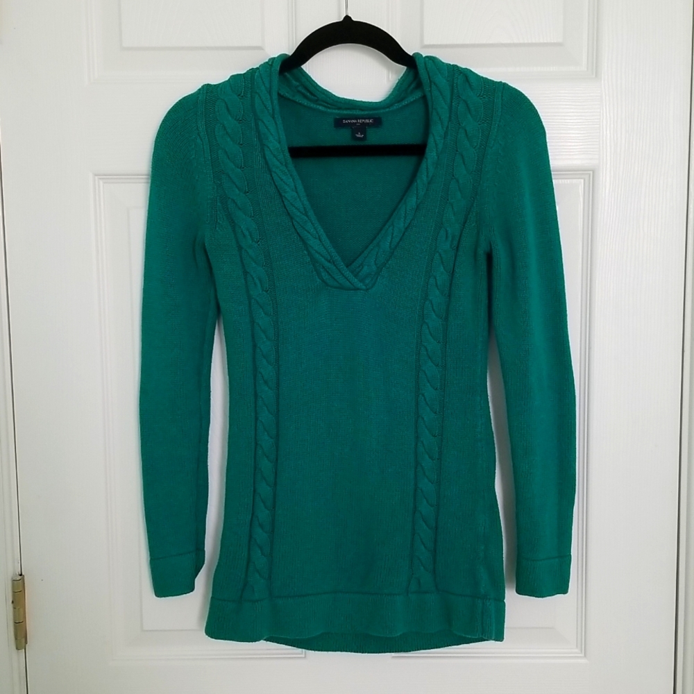 Banana republic Green/Teal Sweater Size: small